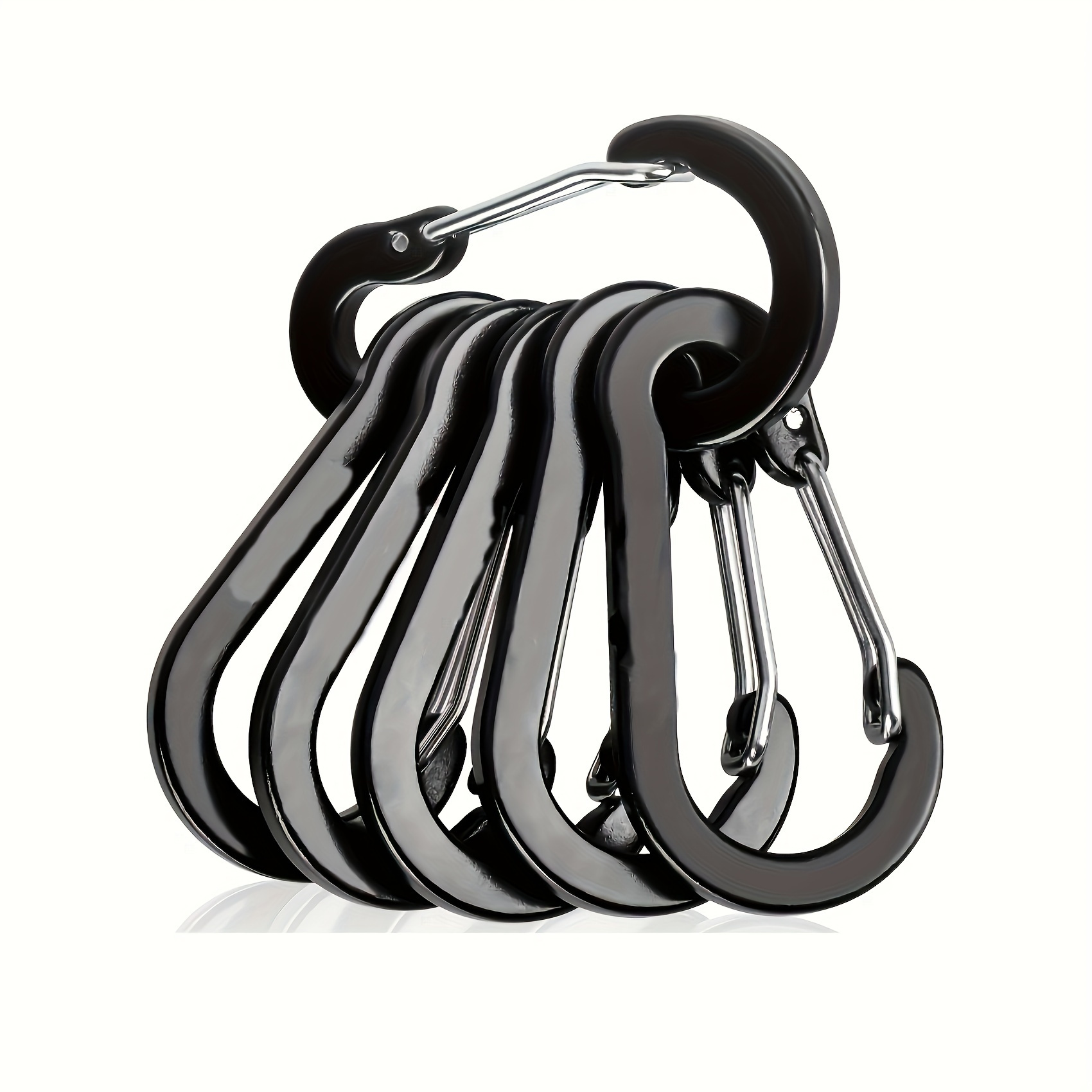 

Durable Aluminum Carabiners For Outdoor Activities: Climbing, Camping, And Fishing