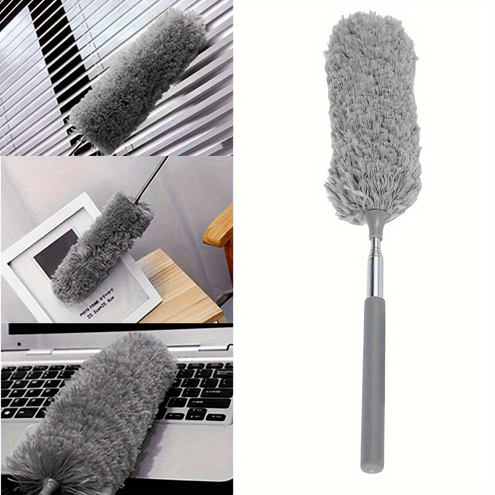 extendable microfiber duster with bendable head reusable washable ideal for high ceilings furniture cars details 4