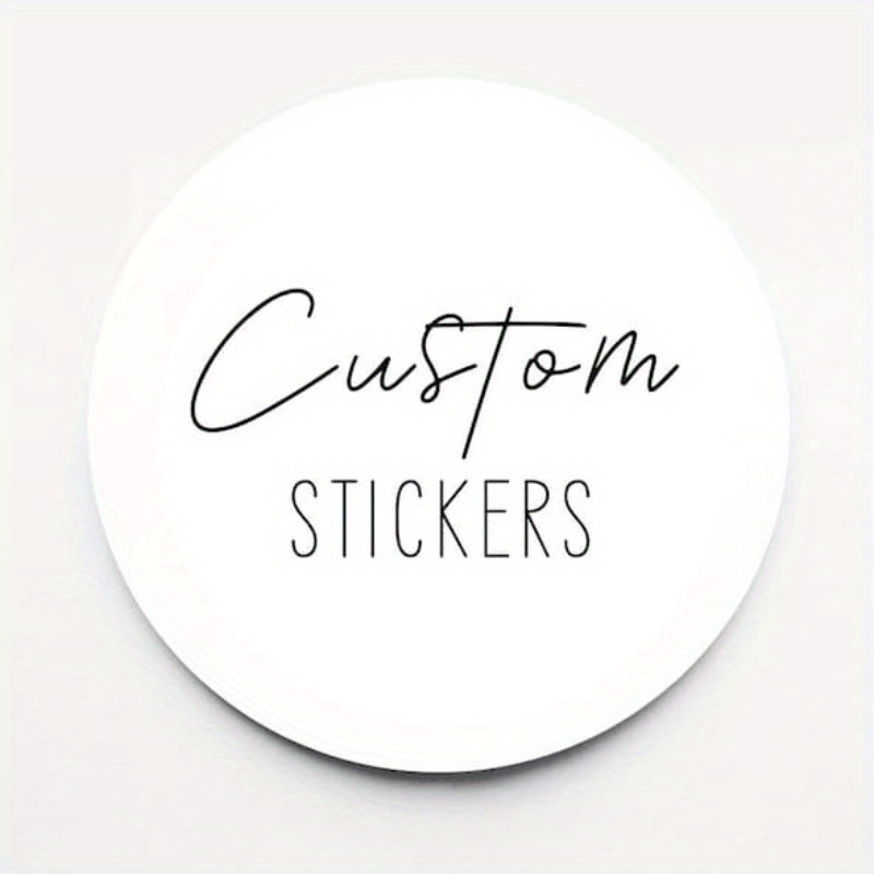 

Custom 70pcs Stickers Set - 1.57" Personalized Image, Birthdays, Thank You Notes & Favors | Paper Material