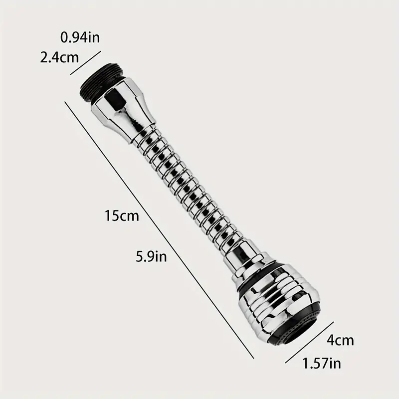 Aeratore Per Rubinetto Girevole 360° - 3 Modalità Flusso, Risparmio Idrico, Anti-Schizzi, Universale - Foto 2