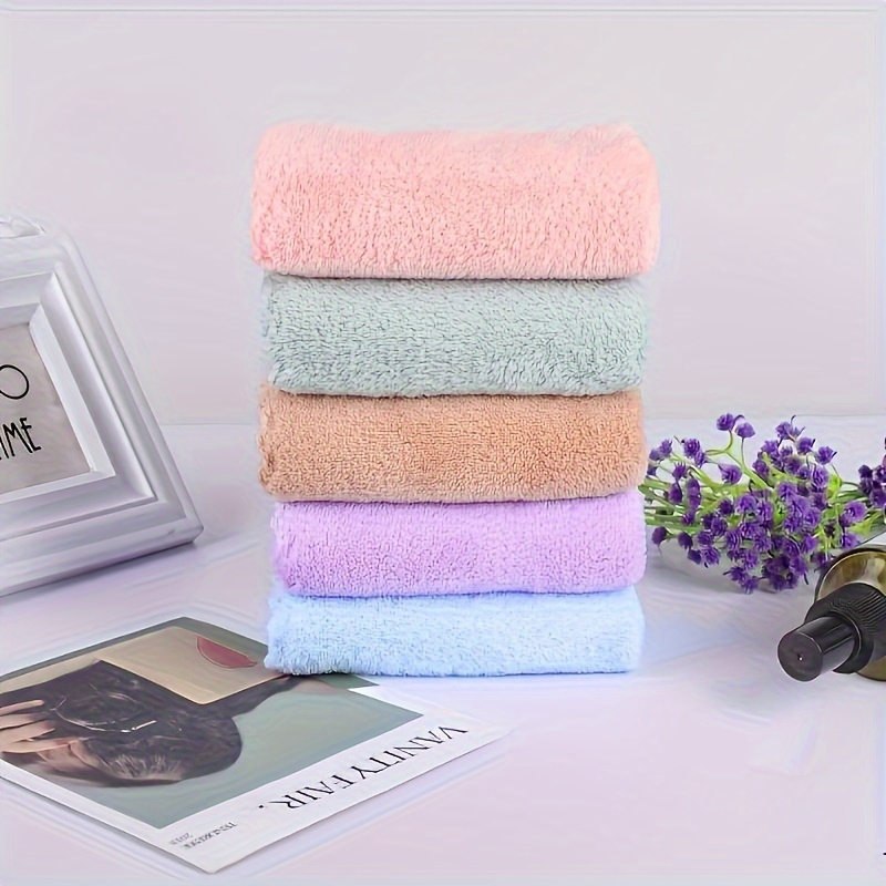 

10pcs Multi Colored Solid Color Towels, Suitable For Soft And Absorbent Towels In Home Bathrooms, Kitchens, And Bathrooms, As Well As Simple Small Square Towels And Handkerchiefs.