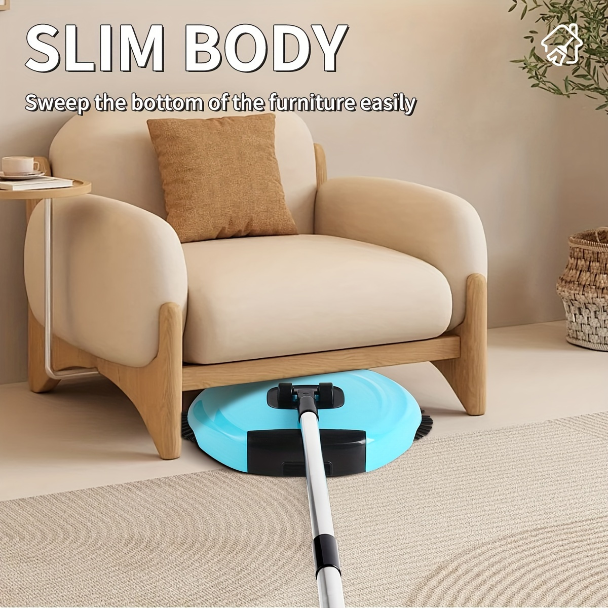 popular   3 in 1 handheld sweeper set spin mop broom dustpan combo for   cleaning ideal for hard floors kitchen bathroom living room   plastic household cleaning tool details 4