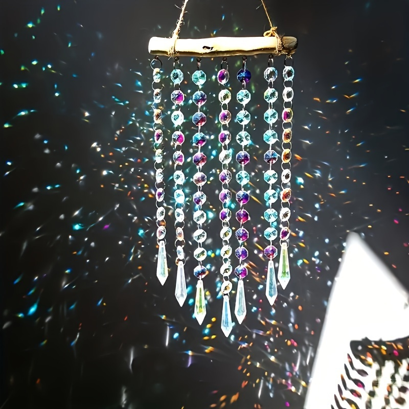 Image of 1pc Handmade Catcher, Sunlight And Catcher Hanging Wind Chimes, Courtyard Art Decoration