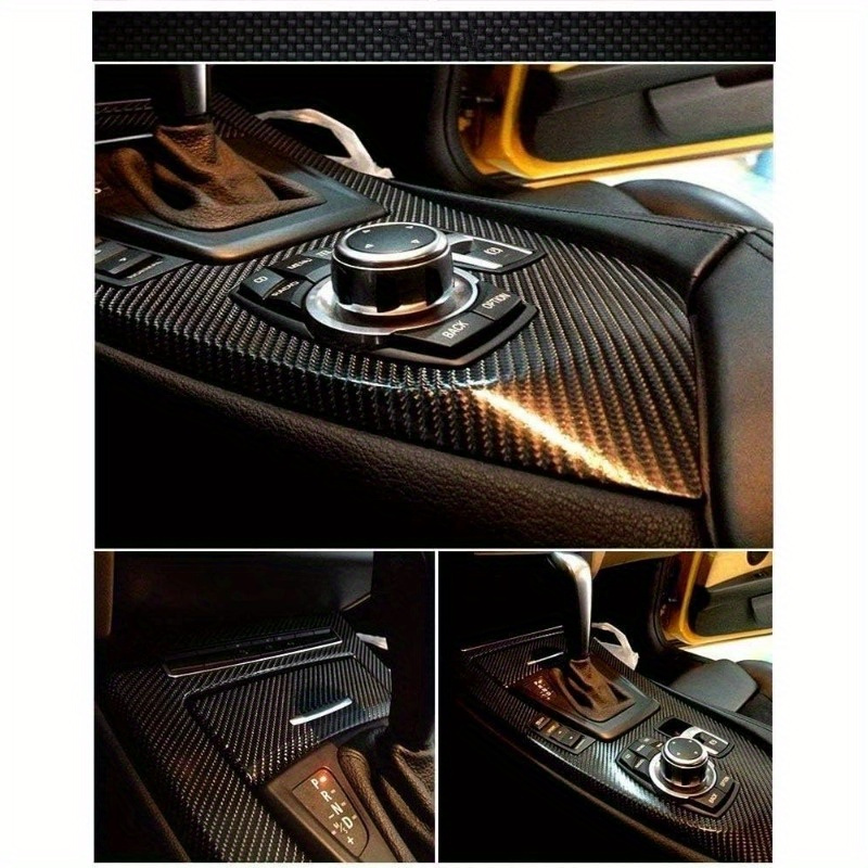 10pcs Black 6D Carbon Fiber Vinyl Wrap with Tools