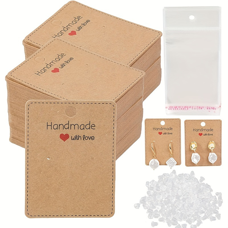 

200pcs Including 50pcs Earring Cards, 50pcs , 100pcs Ear , Earring Display Cards, , Blank Earring For , Suitable For Jewelry Display , Handicraft , Hanging , Jewelry, Diy Handicrafts,