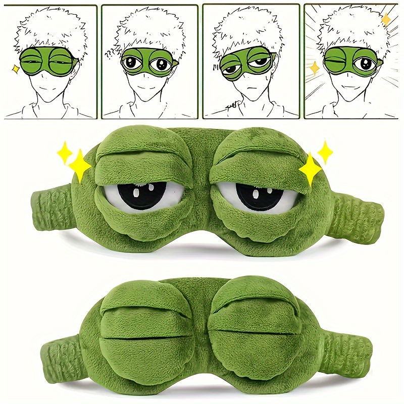 

Cute Frog Sleep Mask – , -free, Ideal For Types, Travel & , Green With Cartoon