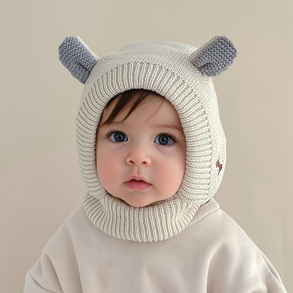 

Cozy Knit ' Hat With Cute Ear Design - Warm & Stretchy For Boys And Girls, Fall/winter, Christmas Gift