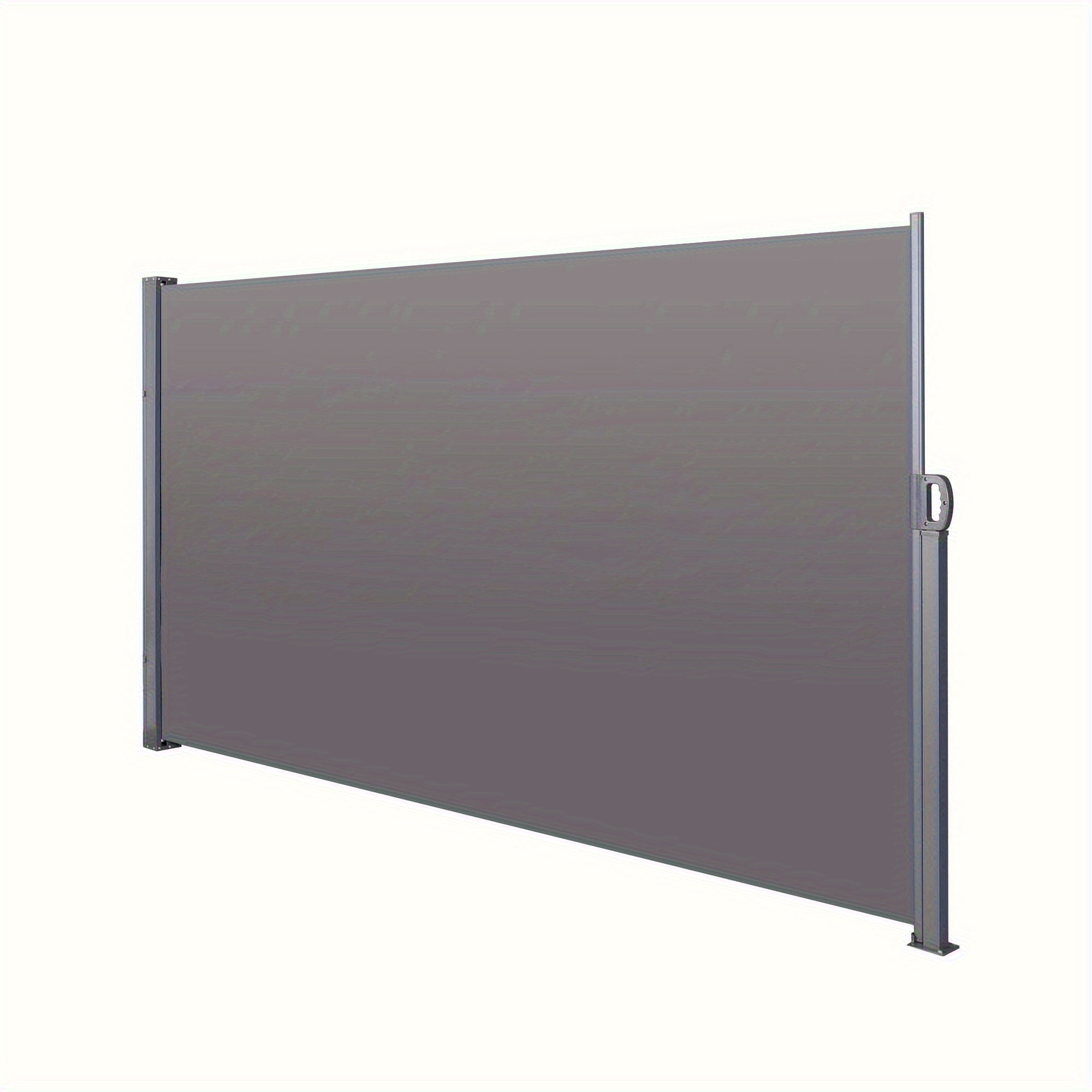 

Retractable Side Screen Awning, Uv Resistant, Waterproof, Patio Privacy Screen For Garden, Balcony, Courtyard (dark Grey), 118.1" X 70.9