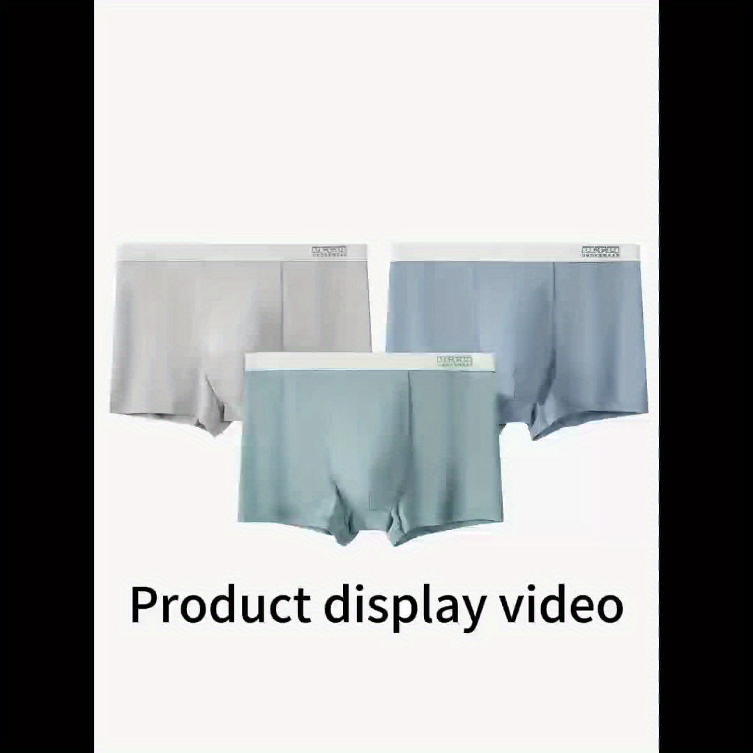 3Pcs Men's Underwear Ultra Soft Micro Modal Moisture-Wicking Boxer Briefs  For Men, 3 Packs