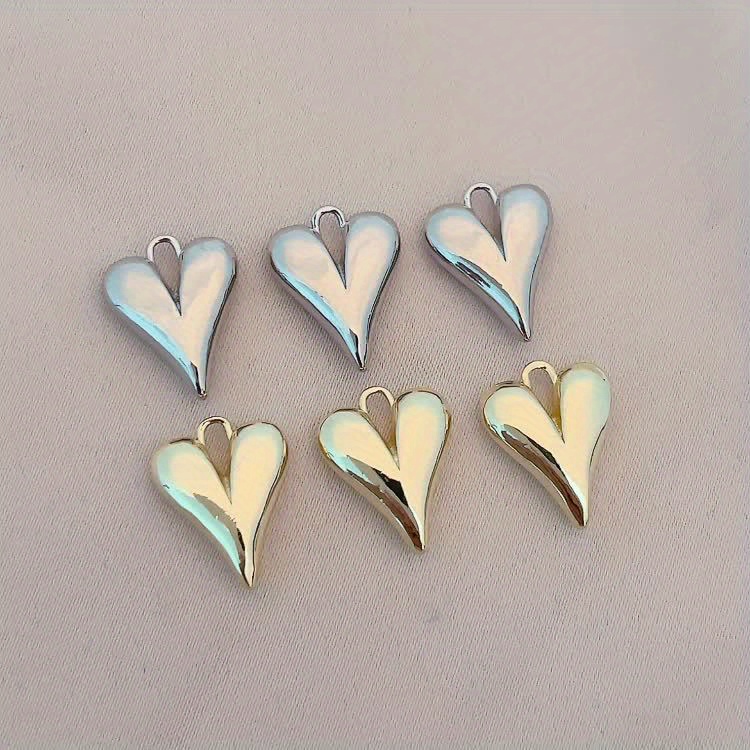 3pcs Copper Pendant Set, Solid Heart Shape Pendant