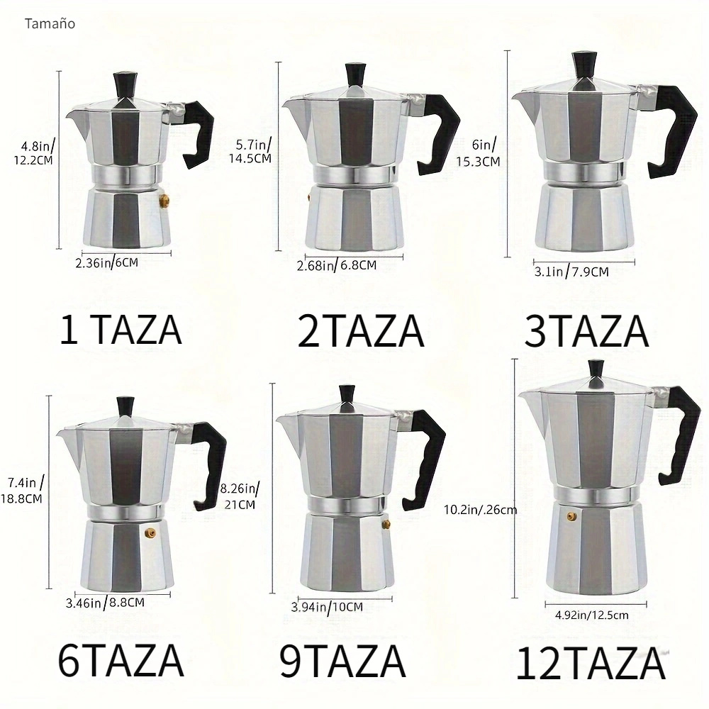 1pc Estufa Clásica Espresso Cafetera 1 Taza / 2 Tazas / 3 - Temu Chile
