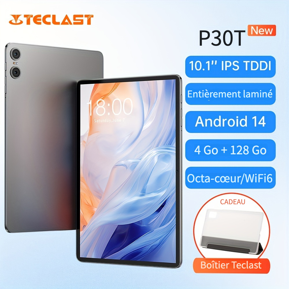 Tablette-Android 10.0-4Go 64Go-8000mAh-10.1 tablettes tactiles-HD