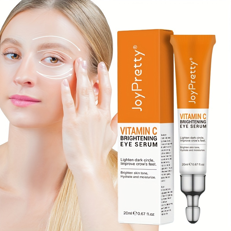 Pearlessence Brightening & Toning Eye Serum with (Caffeine + Vitamin C)  Helps Minimize Dark Under Eye Circles, Gentle Formula, Firms & Tightens