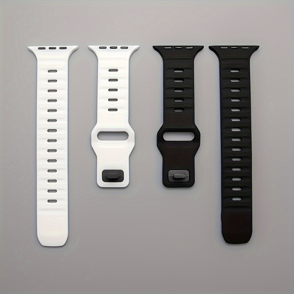 

Soft Silicone Replacement Strap For Watch Series 9 8 7 6 5 4 3 2 1 Se: Breathable Sport Band 45mm 41mm 44mm 40mm 49mm 42mm 38mm For Iwatch Ultra 2 For Men & Women