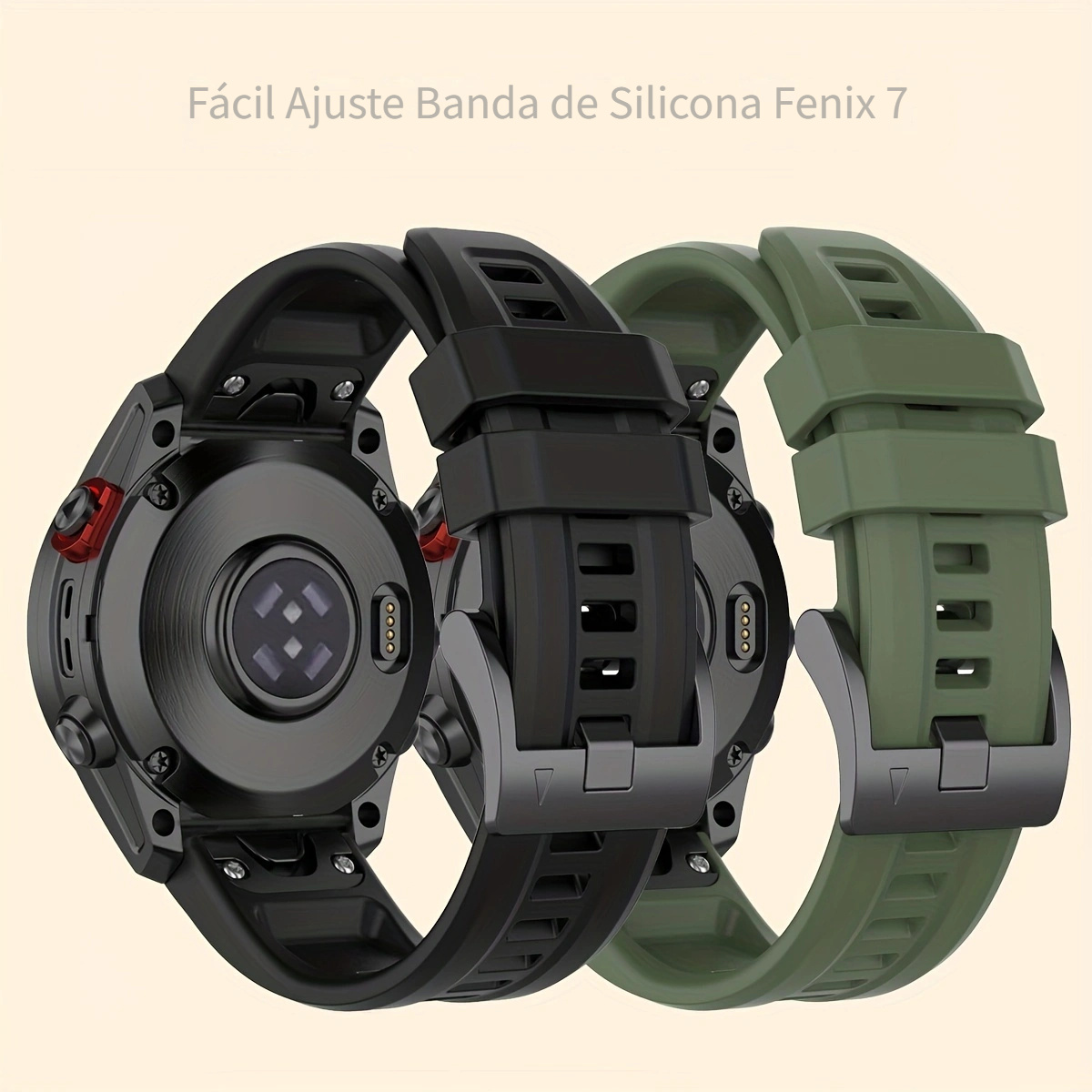 Quickfit 20 22 26Mm correa de silicona para Garmin Fenix 7X 7 7S 6X 6 Pro  6S 5 5X Plus pulsera de banda de reloj inteligente para Fenix 7 6 Correa
