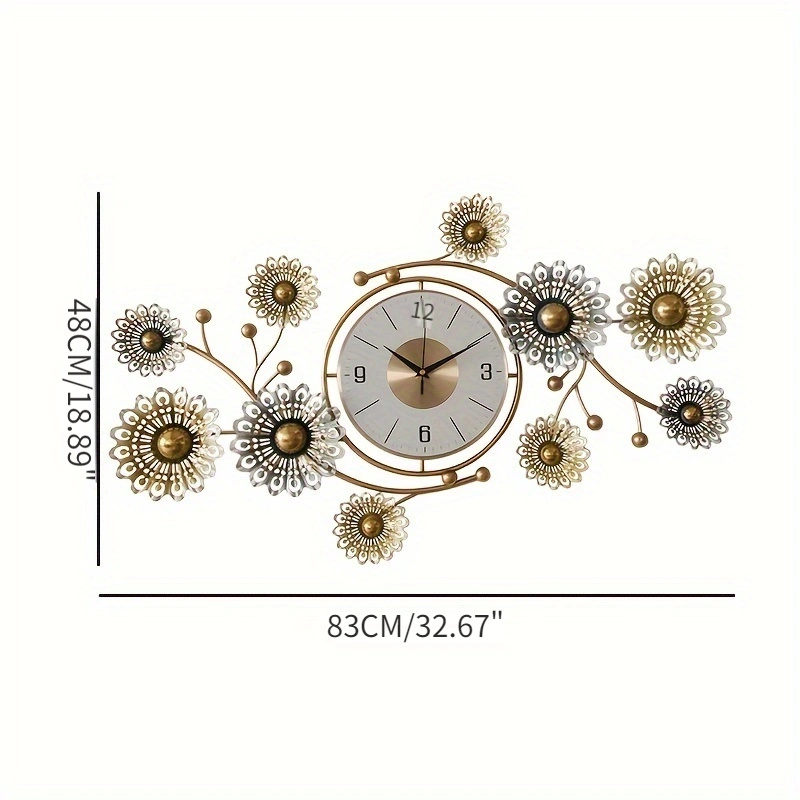 Reloj De Pared Grande Para Decoración Del Hogar Diseño De - Temu