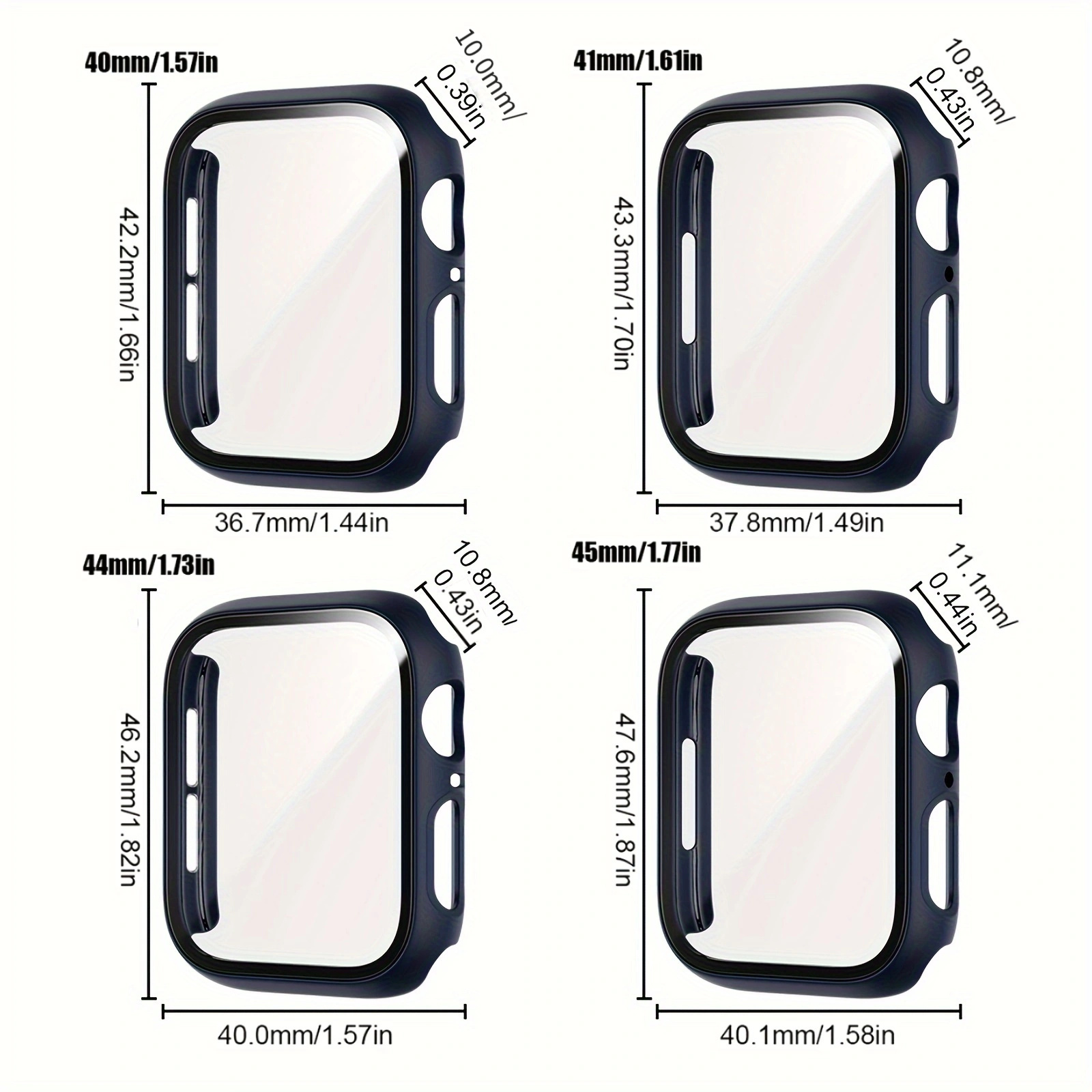 5 Uds Protector Pantalla Reloj 7 6 5 4 8 40mm 41mm 42mm 44mm - Temu Chile