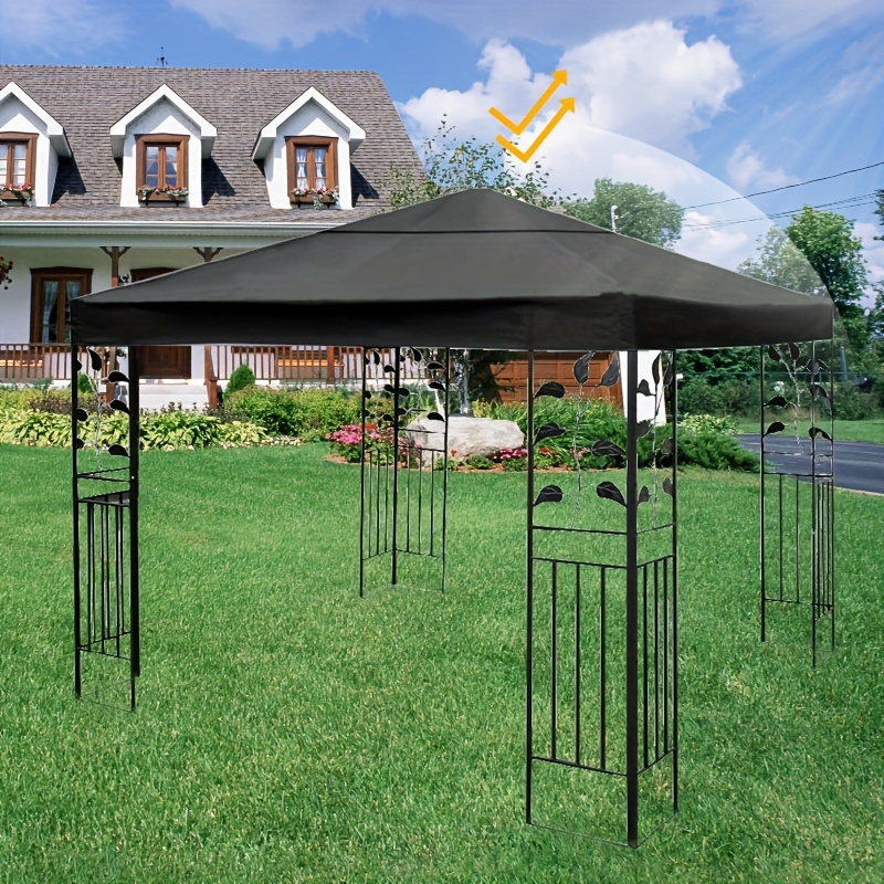 

1pc Outdoor Sunshade Umbrella And Rainproof Wrench Umbrella With Umbrella Cloth, Uv Protection, Sun Protection, Waterproof, Courtyard Side Hanging Umbrella, Sunshade Umbrella Top Cloth Without Rod