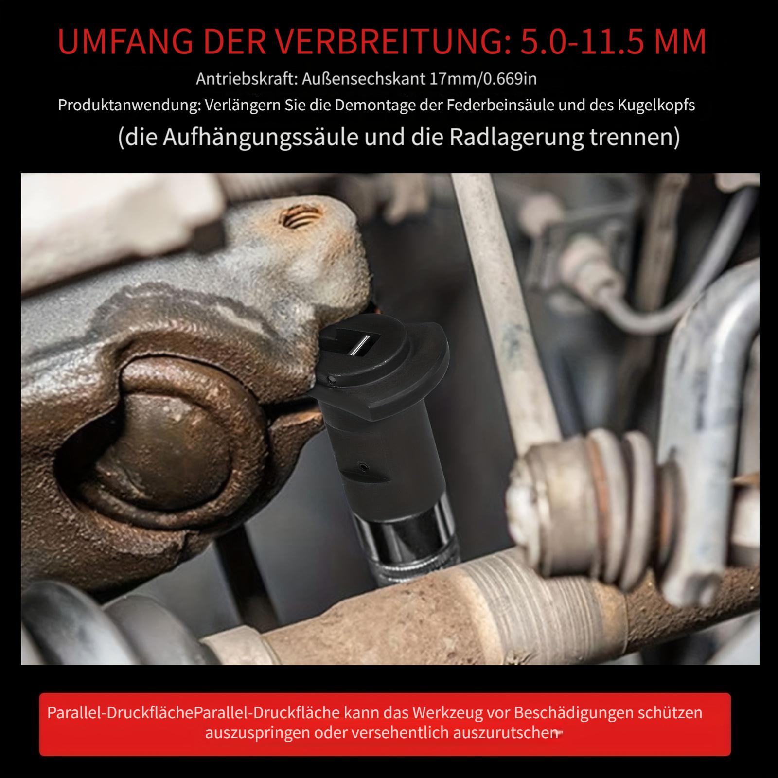 Auto Hydraulischer Stoßdämpfer Entfernungswerkzeug Klaue Kugelgelenk  Separator!