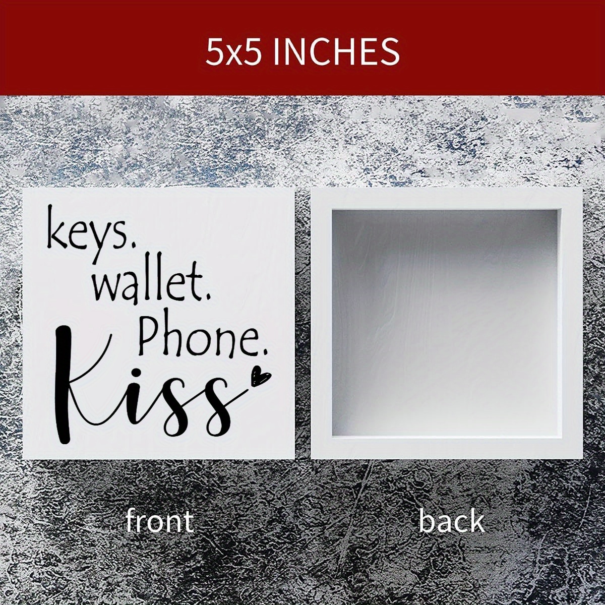 5x5 Inch Rustic Flower Bloom Decorations Spring Floral Home Office Desk Decor Wood Box Sign Farmhouse Cubicle Shelf Tabletop Wall Art Decor Gift For Women Friend