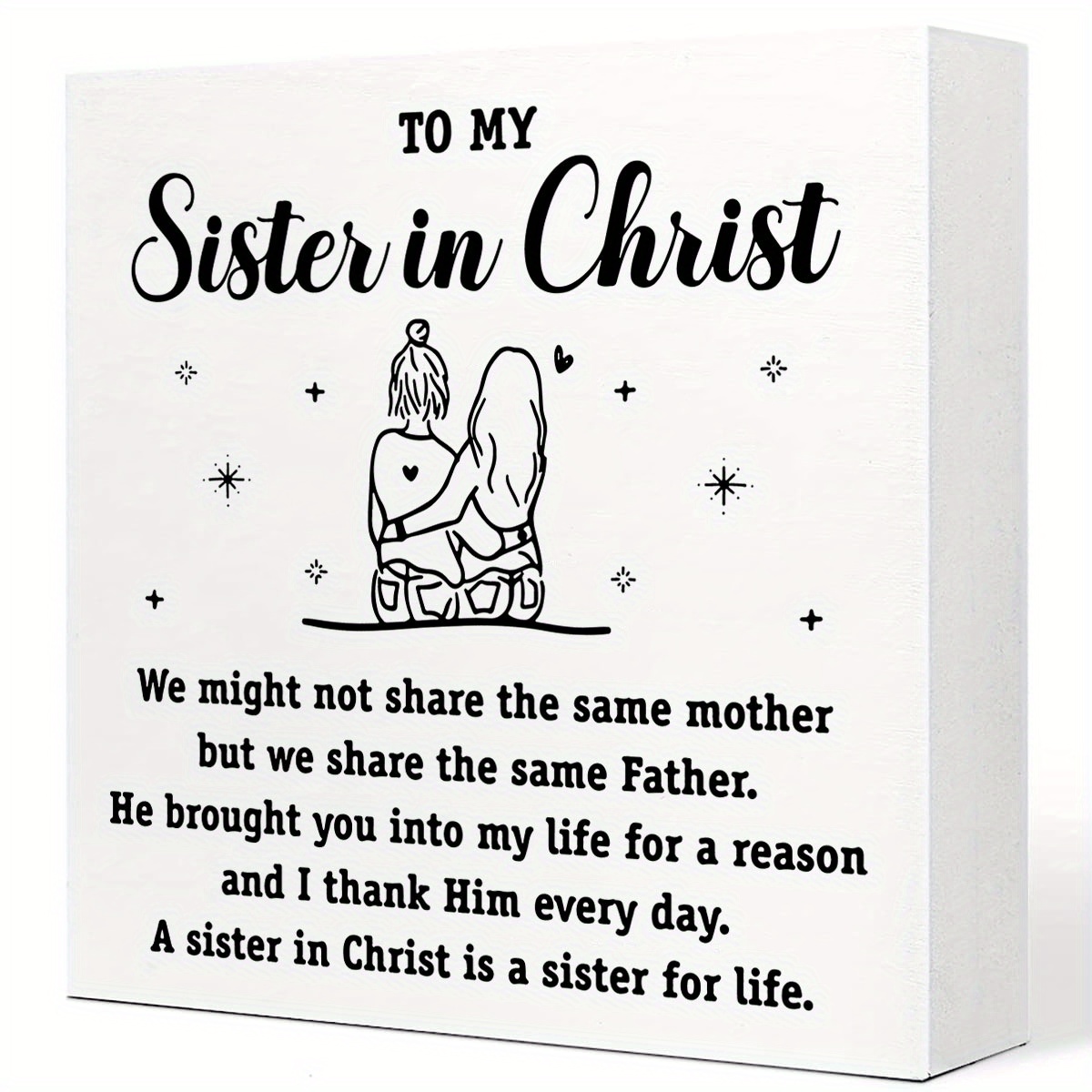 

1pc, To My Sisters In Christ Wood Box Sign Rustic This Calls For A Spreadsheet Work Wooden Box Sign Decorative Signs Block Plaque For Home Office Desk Table Shelf Decor