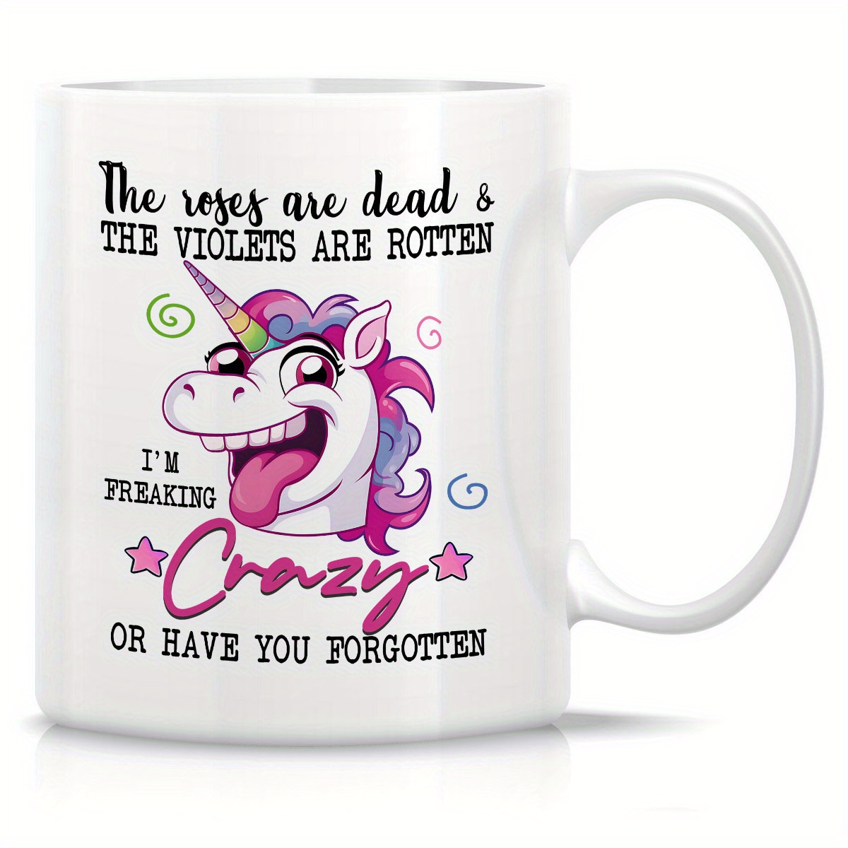 Back the Fck up Sprinkle Tits or I Will Shank You With My Horn Rainbow  Unicorn Mug Funny Coffee Cup Adult Gift for Her 