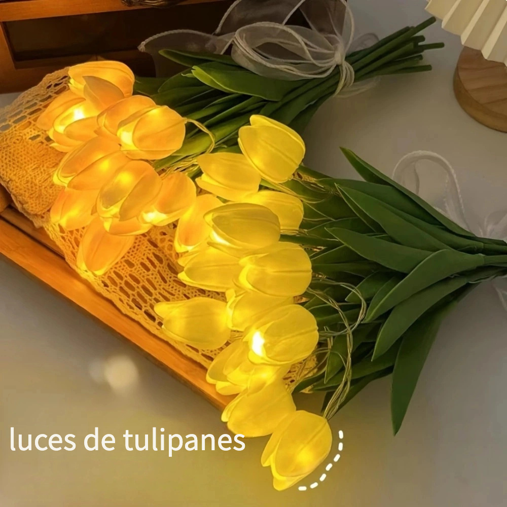 Luz Nocturna De Tulipán - Temu