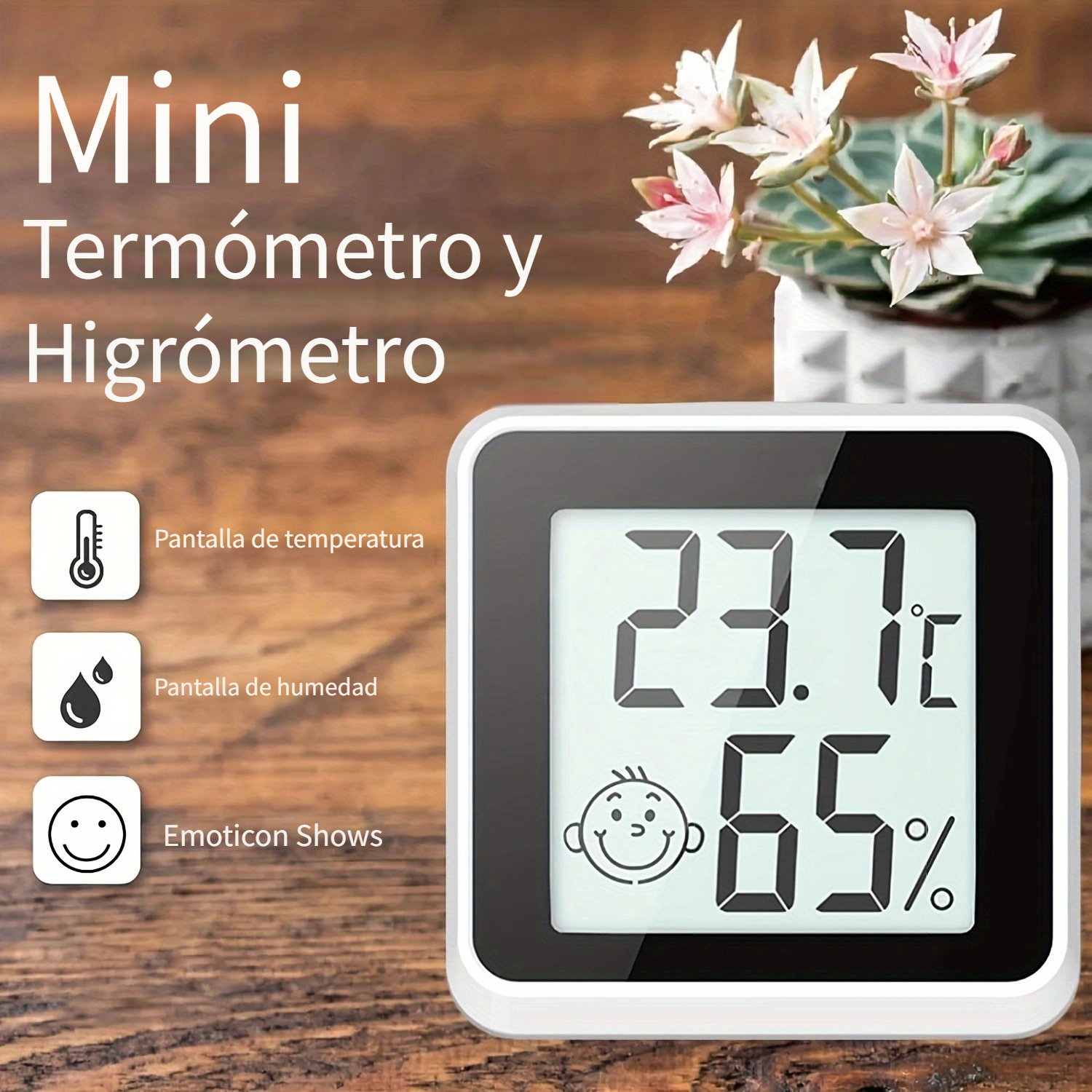 Medidor Temperatura Humedad Digital Lcd Goxawee Termómetro - Temu