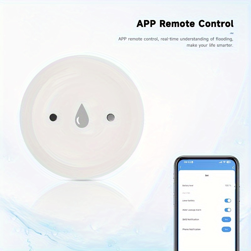 1 Unidad Wifi Sensor Inteligente Fugas Agua Detector Alarma - Temu Chile