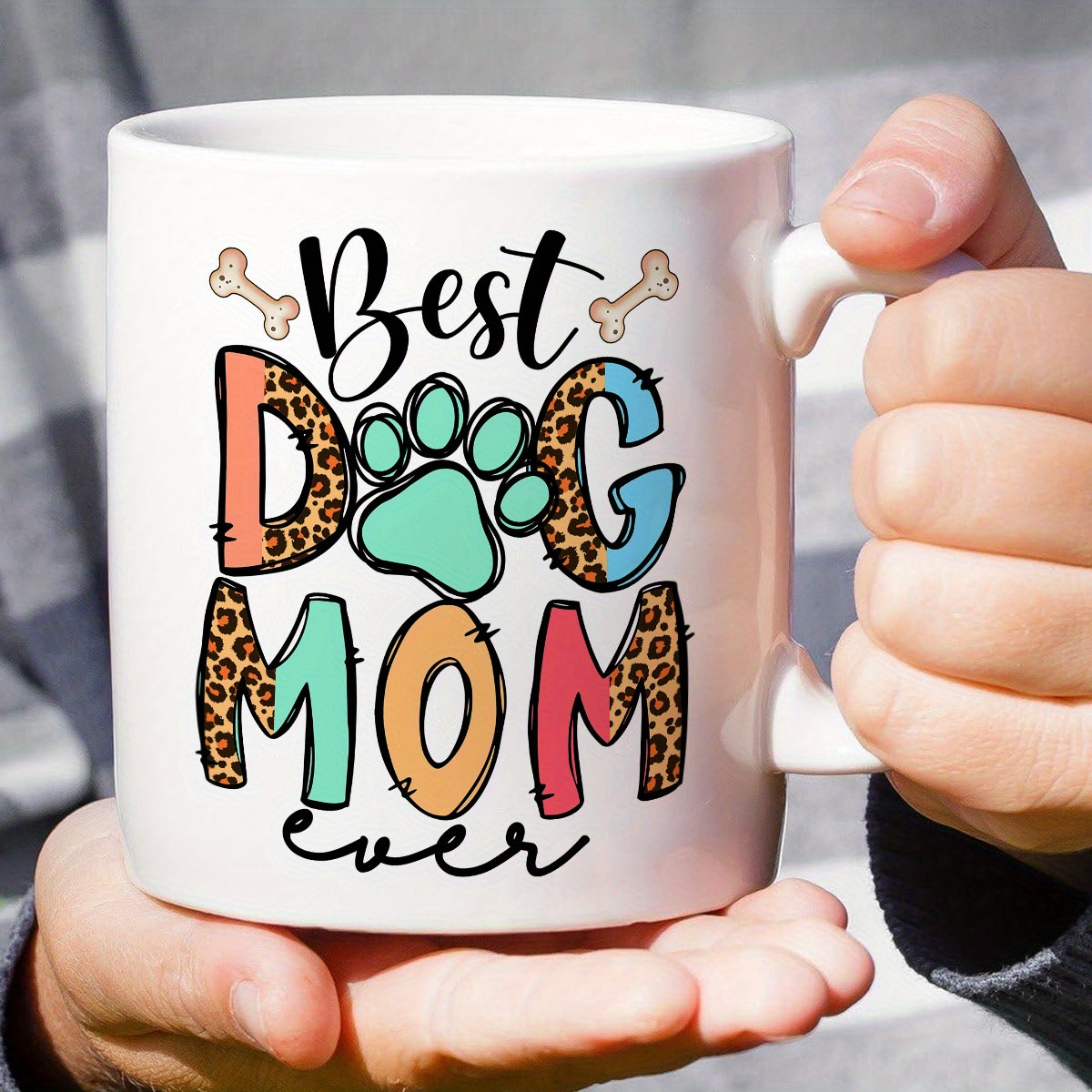 

1pc, Funny Coffee Mug, 11oz Ceramic Coffee Cups, Water Cups, Summer Winter Drinkware,the Best Choice For Home And Office,dog Lovers‘ Gift