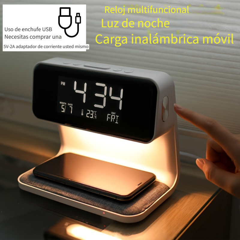 1 Pieza Reloj Despertador Digital Reloj Electrónico De - Temu Chile