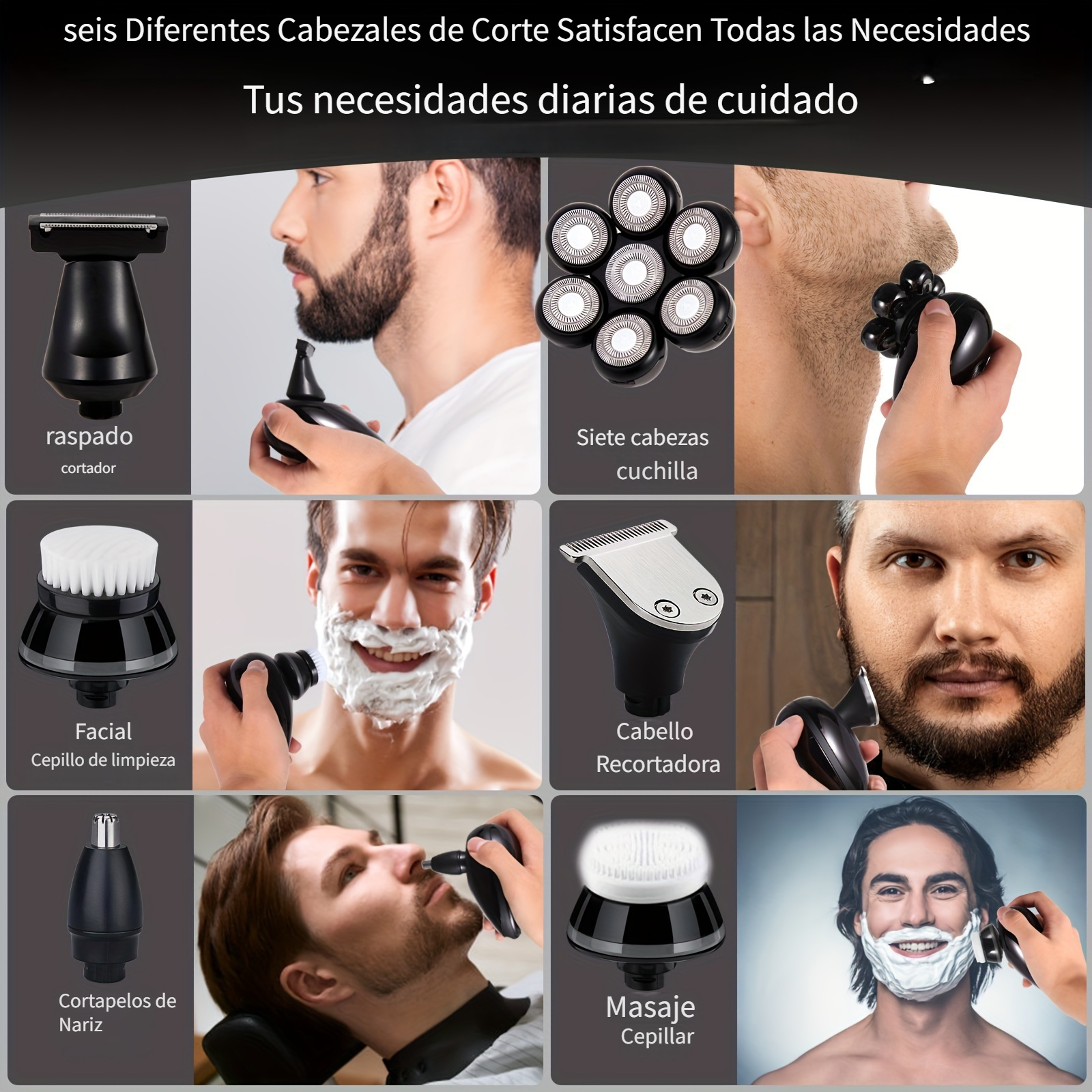 Afeitadora Cabeza Hombres Calvos 7d Electric Shavers - Temu