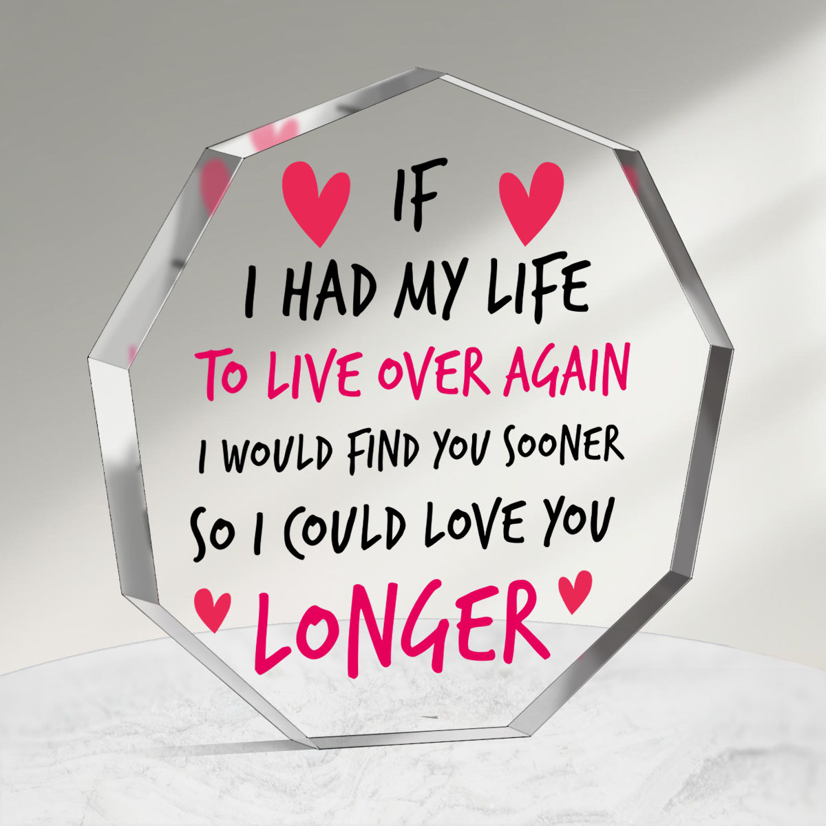 Romantic Gift Love Acrylic Gift Romantic Boyfriend Gifts - Temu