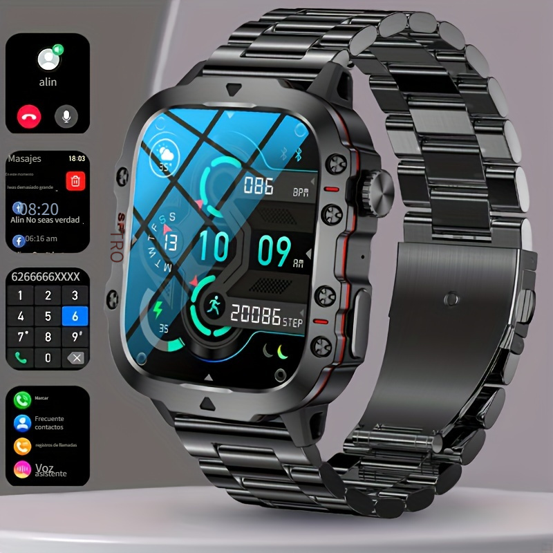 Smart Watch Militar Smart Watches Para Hombres, 1.39'' Reloj Con Llamada  Inalámbrica Reloj Inteligente Para Exteriores Resistente Reloj Inteligente  Pa