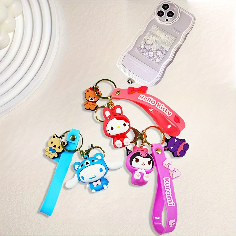 Hello Kitty and Friends Custom Phone Charm, Sanrio Beaded Phone Strap  Lanyard Kawaii Phone Accessory, Aesthetic Y2K Cinammoroll Melody 