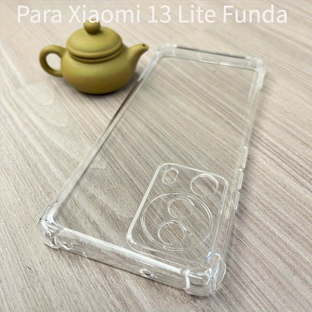 Funda para Xiaomi 12 Lite (6.55 pulgadas) con 1 protector de pantalla de  vidrio templado, ultra delgada, transparente, suave, a prueba de golpes