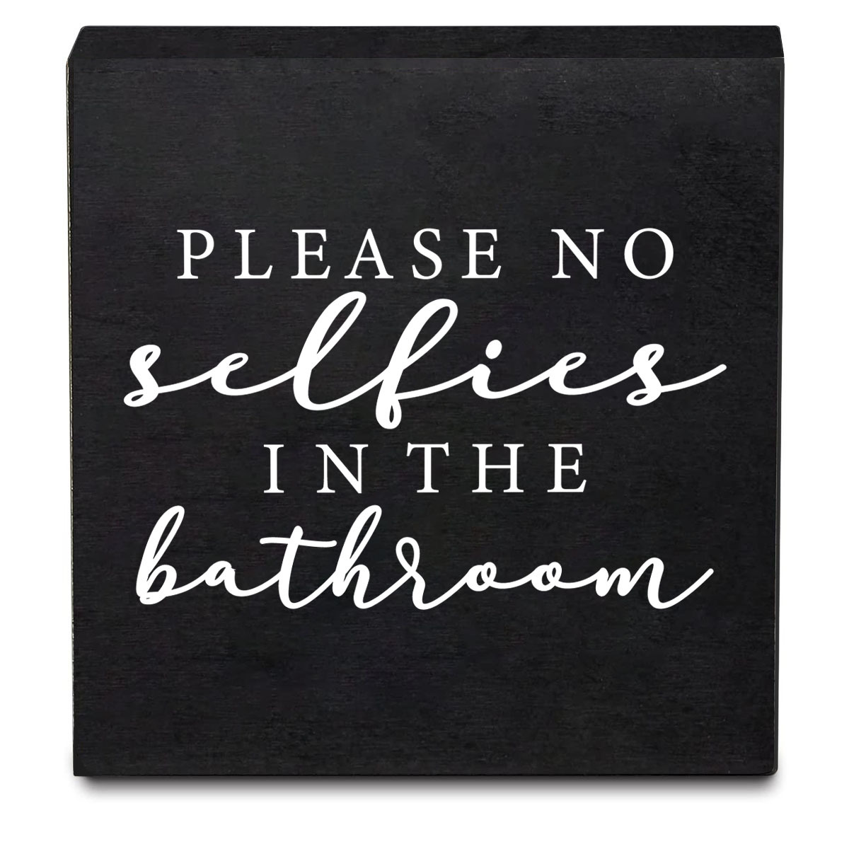 Funny Rustic White/black Bathroom Half Bath Decor Wooden Box Temu Philippines