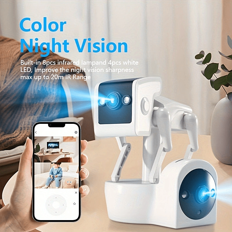 Robot Dog 3mp Hd Quality Upgrade Dual Camera (360° Rotation) details 2