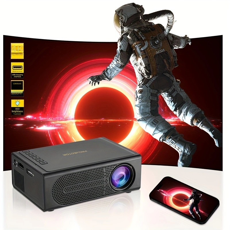  Projectors YG-300 LCD mini soporte 1080P proyector LED portátil  cine en casa : Electrónica