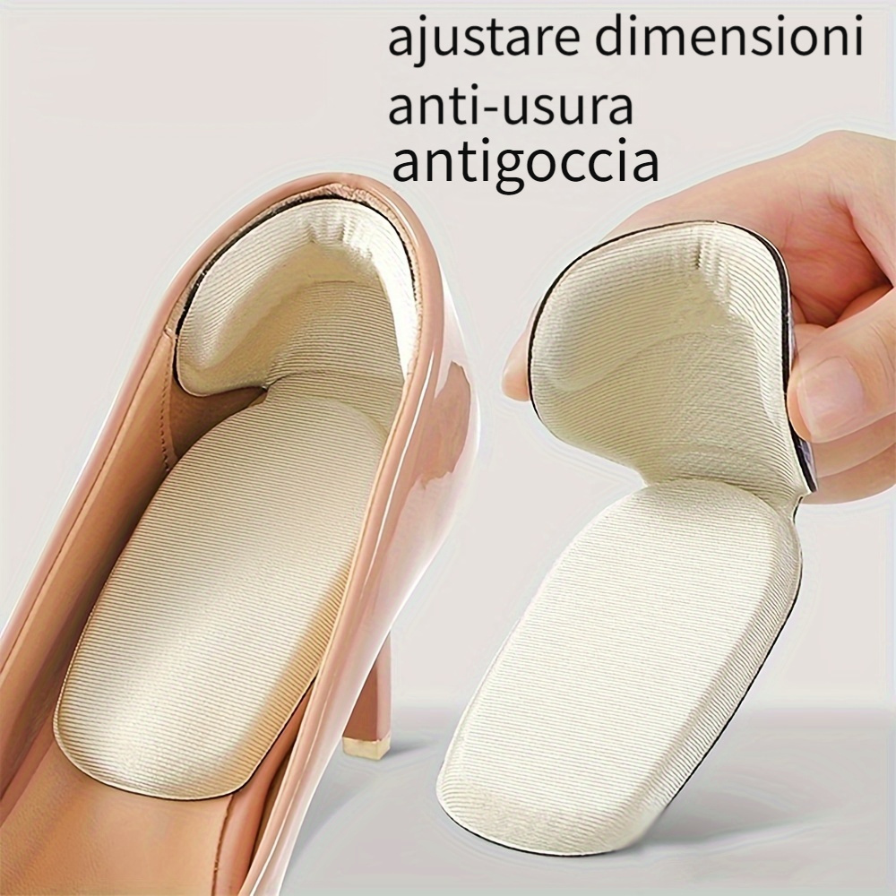 1 paio di toppe per tallone anti usura regolabile resistente all usura tacco alto scarpa piede pellicola protettiva soletta toppa del tallone anti usura toppa del tallone di mezza misura