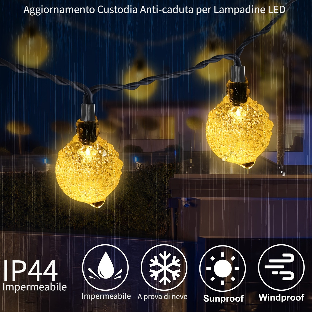 1 Pezzo 39.3 Piedi 100 Led 64 Piedi Luci A Stringa Solari A - Temu Italy