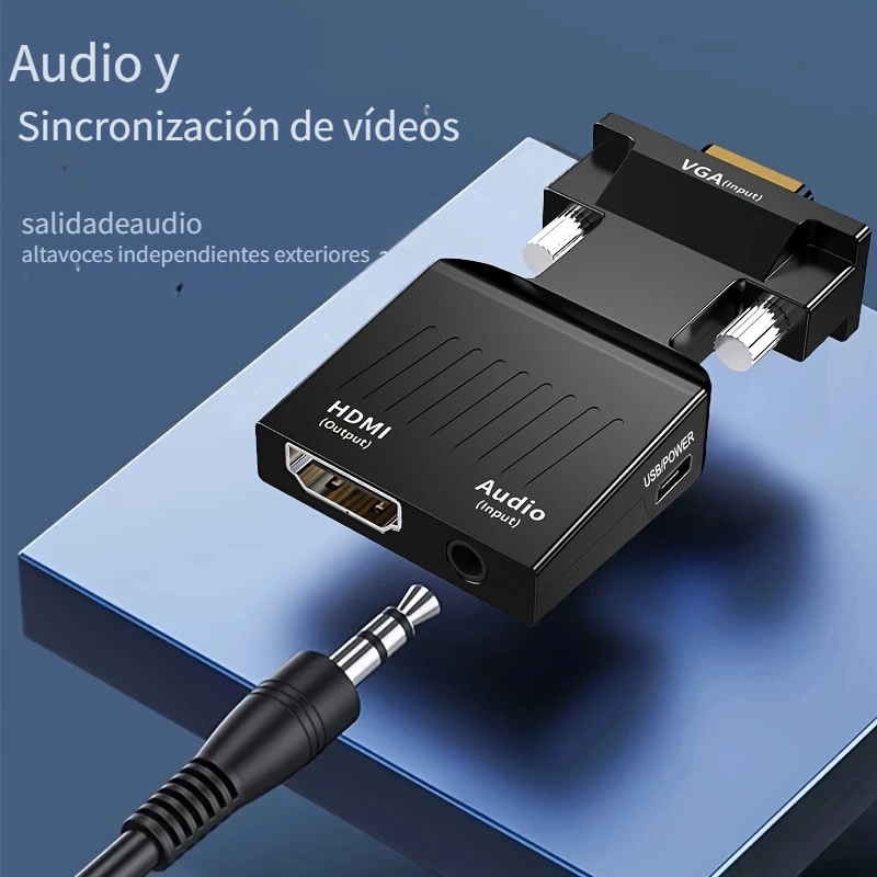 Adaptador Vga / Vga Cable Audio Pc Portátil Tv - Temu Chile