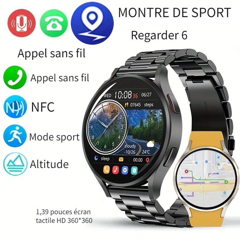 MAOYUAN AMOLED GPS Sports Track Tracker Montre Intelligente Temu