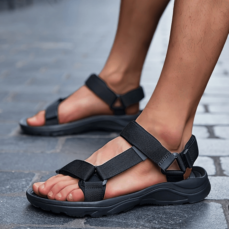 Men's Open Toe Sandals, Non-slip Comfortable Beach Shoes, Summer