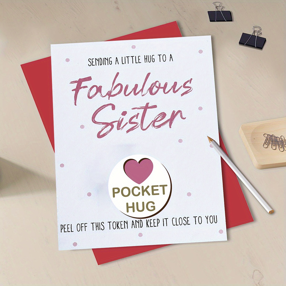 Buy Fabulous Sister Pocket Hug, Sister Hug Token, Gift for My