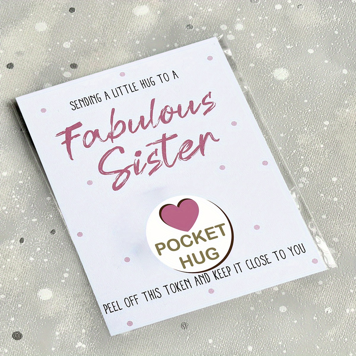 Buy Fabulous Sister Pocket Hug, Sister Hug Token, Gift for My