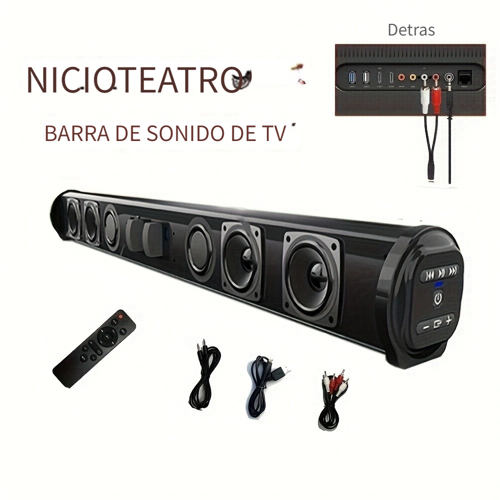 Altavoces Inalámbricos Para Tv Estéreo Con Barra De Sonido: - Temu
