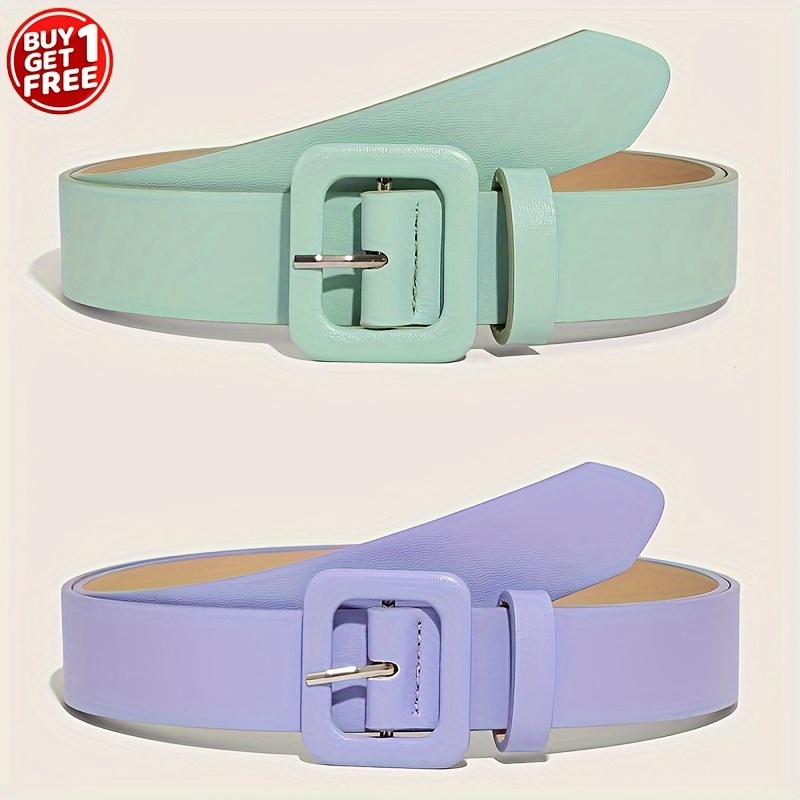 Colorful Crystal Imitation Pearl Belt Simple Stylish Green - Temu