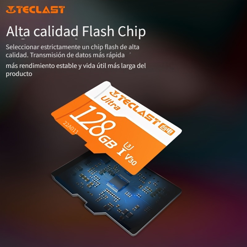 Chip Tarjeta De Memoria Externa Para Celulares Tablets MicroSD 32GB 64GB  128GB