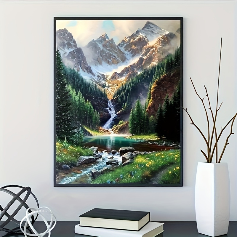 

1pc Landscape Diamond Painting Set For Adults Beginners, 5d Diy Crystal Rhinestone Art Set For Home Wall Decor, Diy Diamond Painting Art